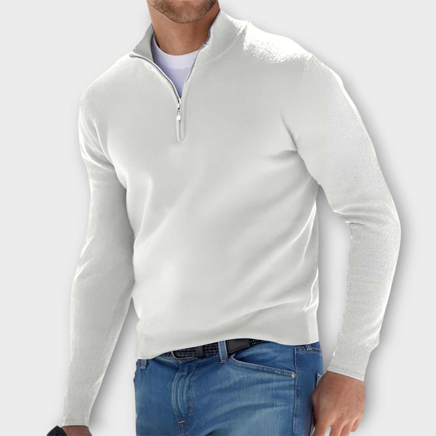 Noah - Eleganter Cashmere Zip-Pullover für Winterkomfort