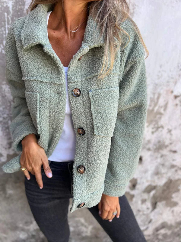 Dion -  Kurze Wolljacke mit Revers