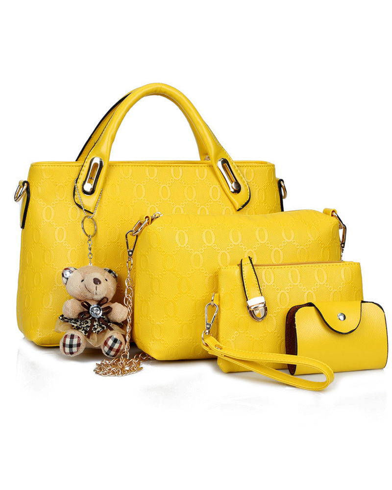 Handtasche mit vierteiligem Set