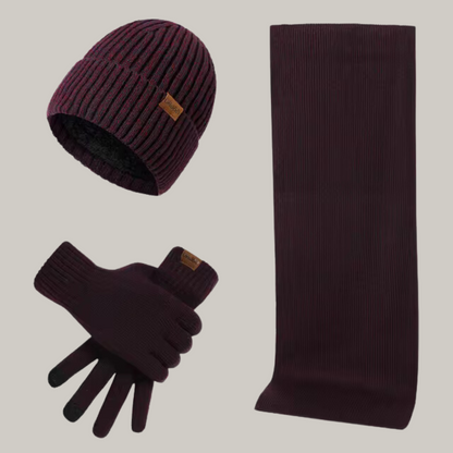 Männer Herbst-Accessoire-Set aus Wolle - FRANKLEY