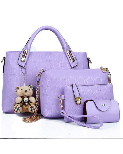 Handtasche mit vierteiligem Set