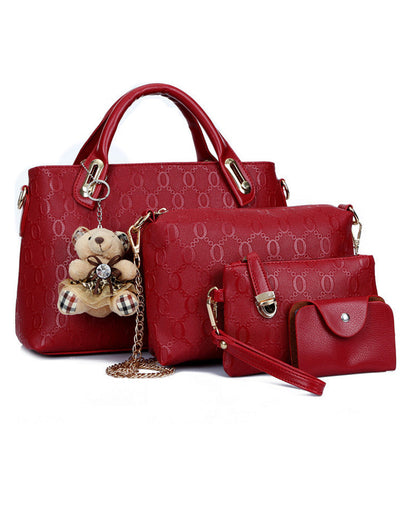 Handtasche mit vierteiligem Set