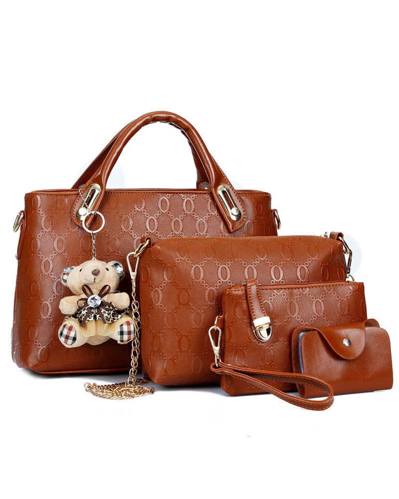 Handtasche mit vierteiligem Set