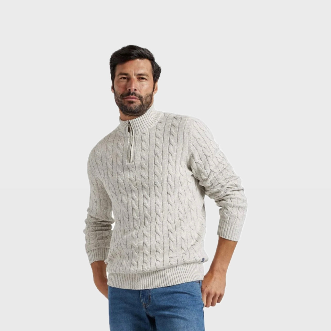 Lorenzo - Gemütlicher & Eleganter Half-Zip Pullover