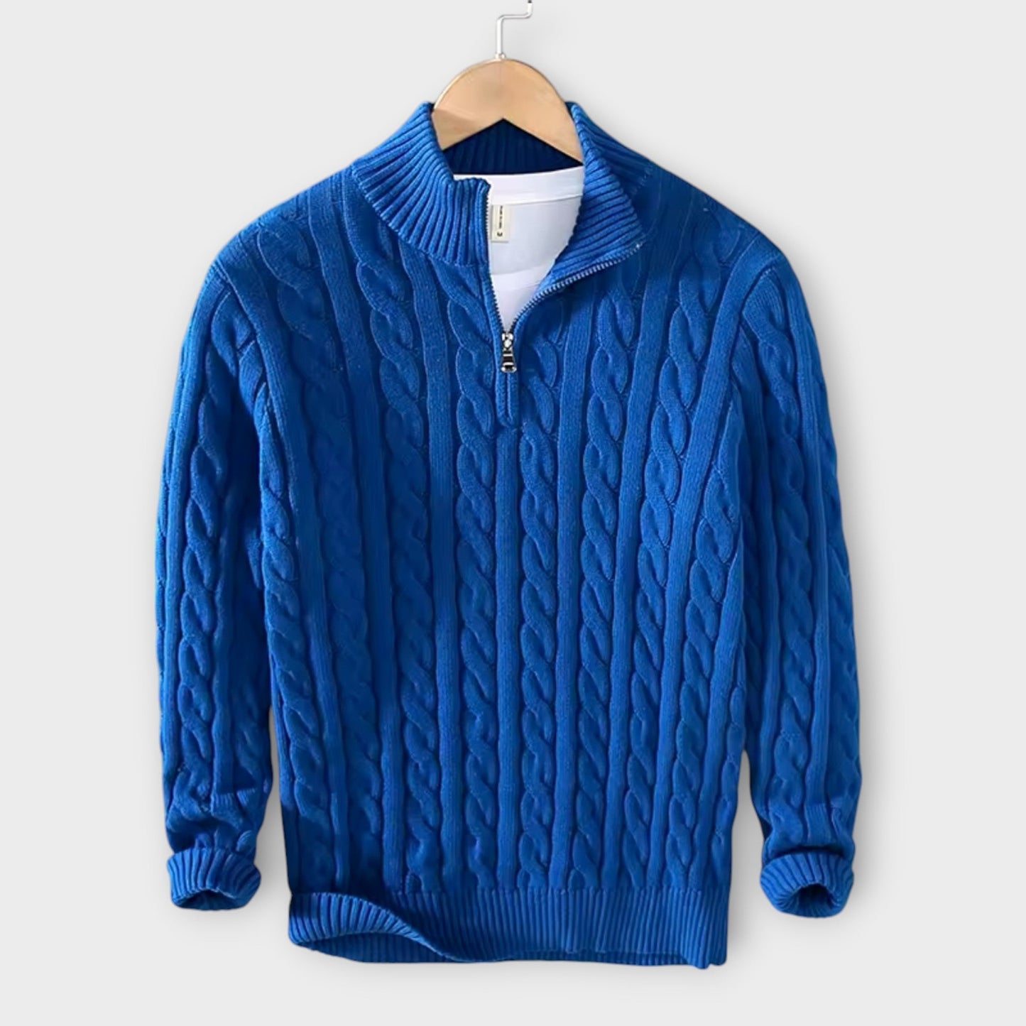 Lorenzo - Gemütlicher & Eleganter Half-Zip Pullover