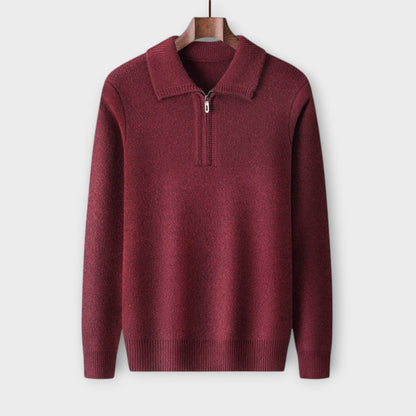 Merino - Eleganter & gemütlicher Half-Zip Pullover