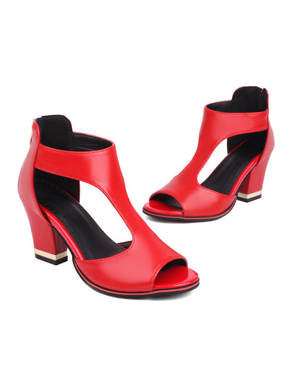 Retro Fischmaul Klotzige High Heels