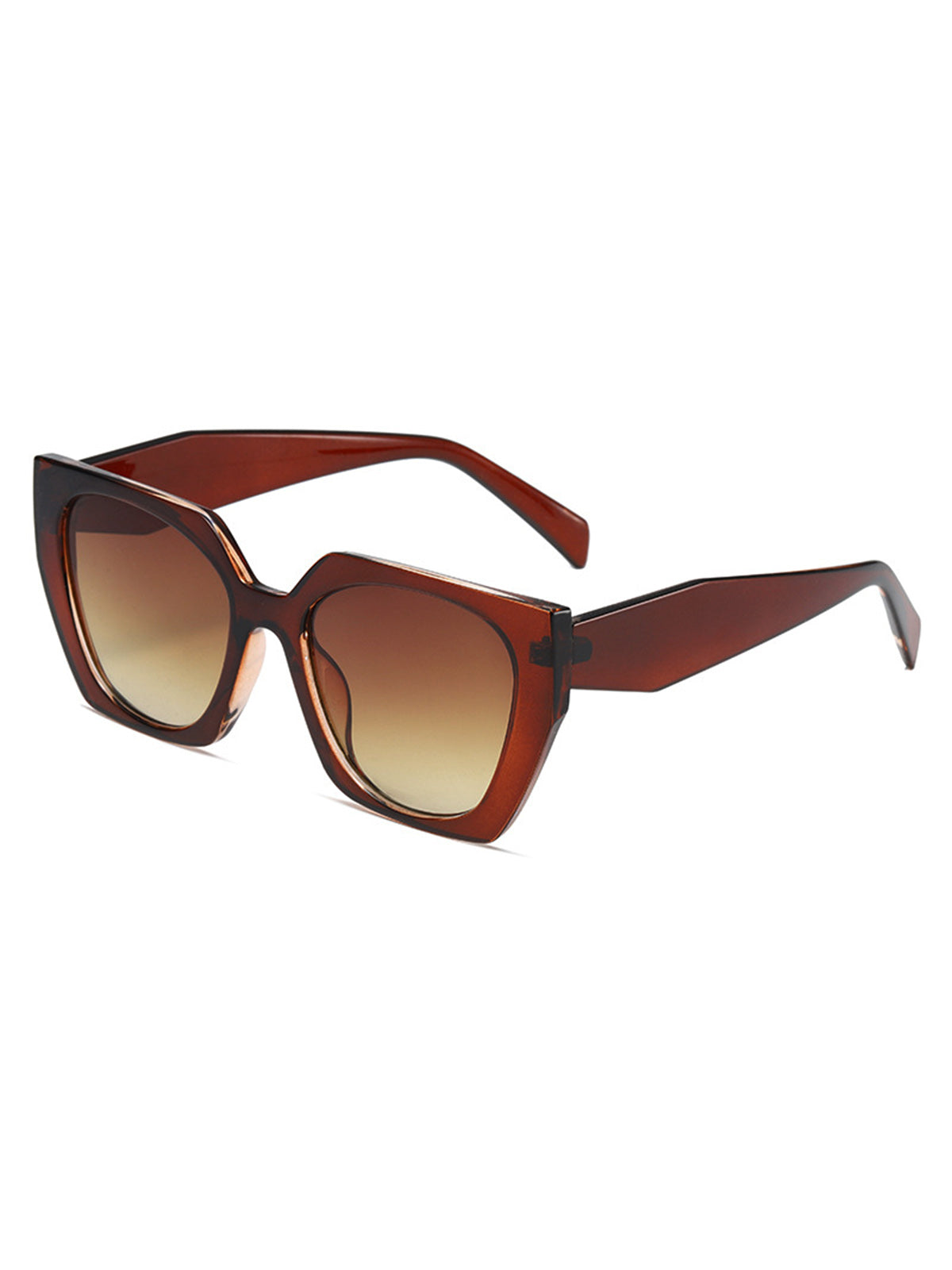 Retro Gradient Square Frame Sonnenbrille