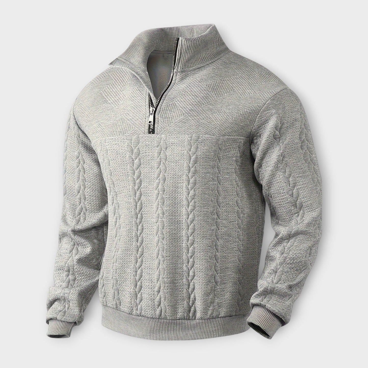 Rafael - eleganter Vintage Half-Zip Pullover