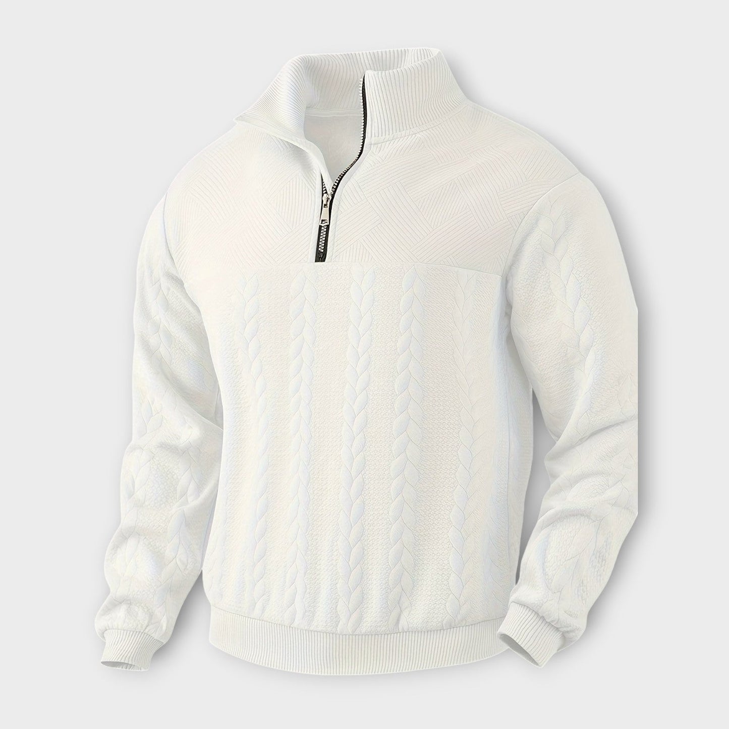 Rafael - eleganter Vintage Half-Zip Pullover