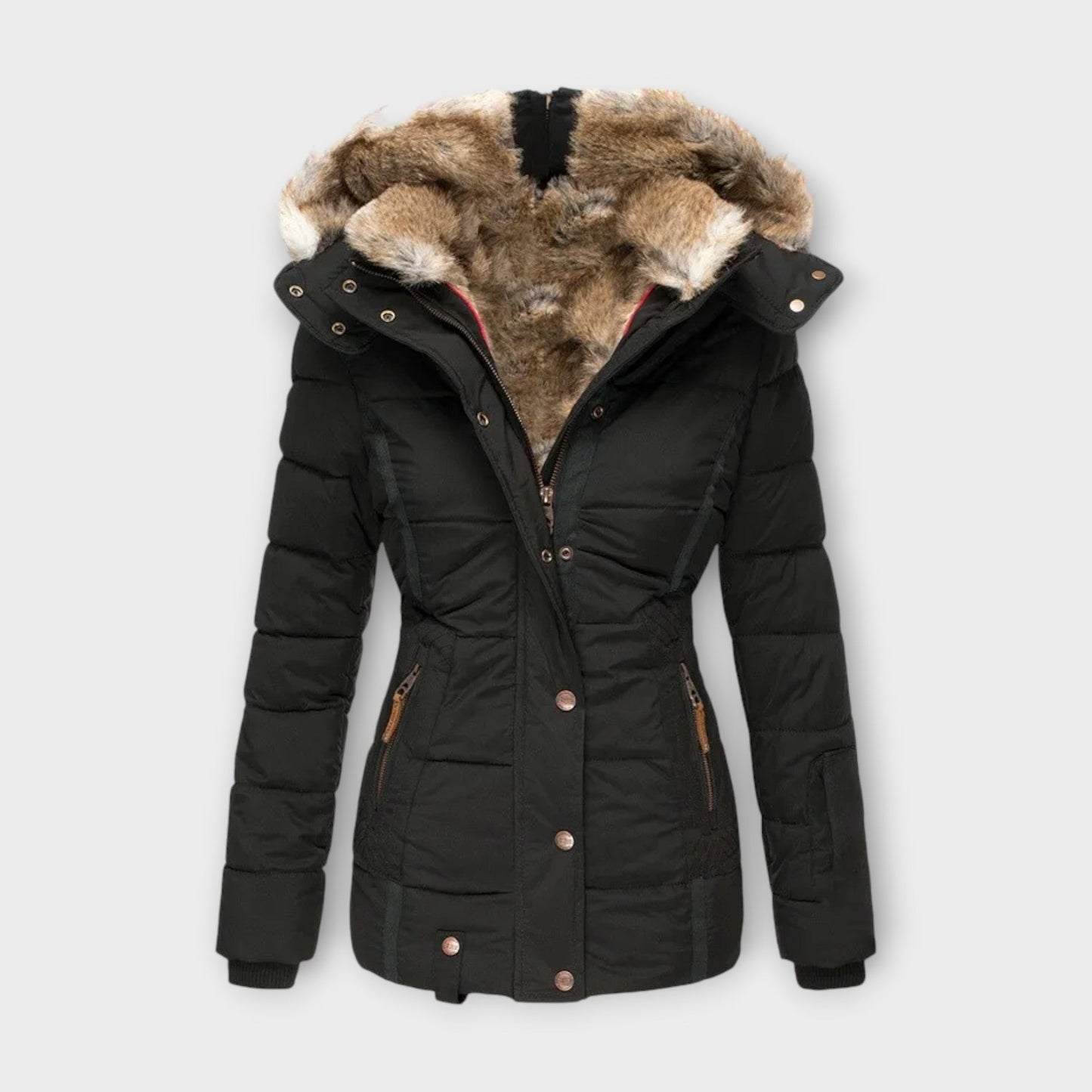 Emine - Kuschelige Fell-Futter Jacke